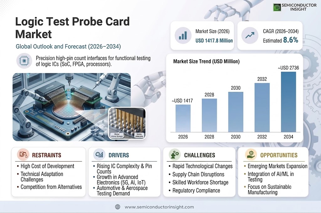 Logic Test Probe Card Market
 Trends and growth