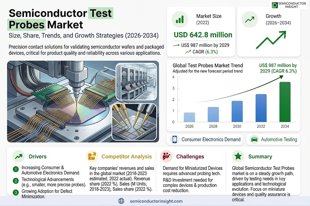 Semiconductor Test Probes Market Growth, Share and Forecast 
