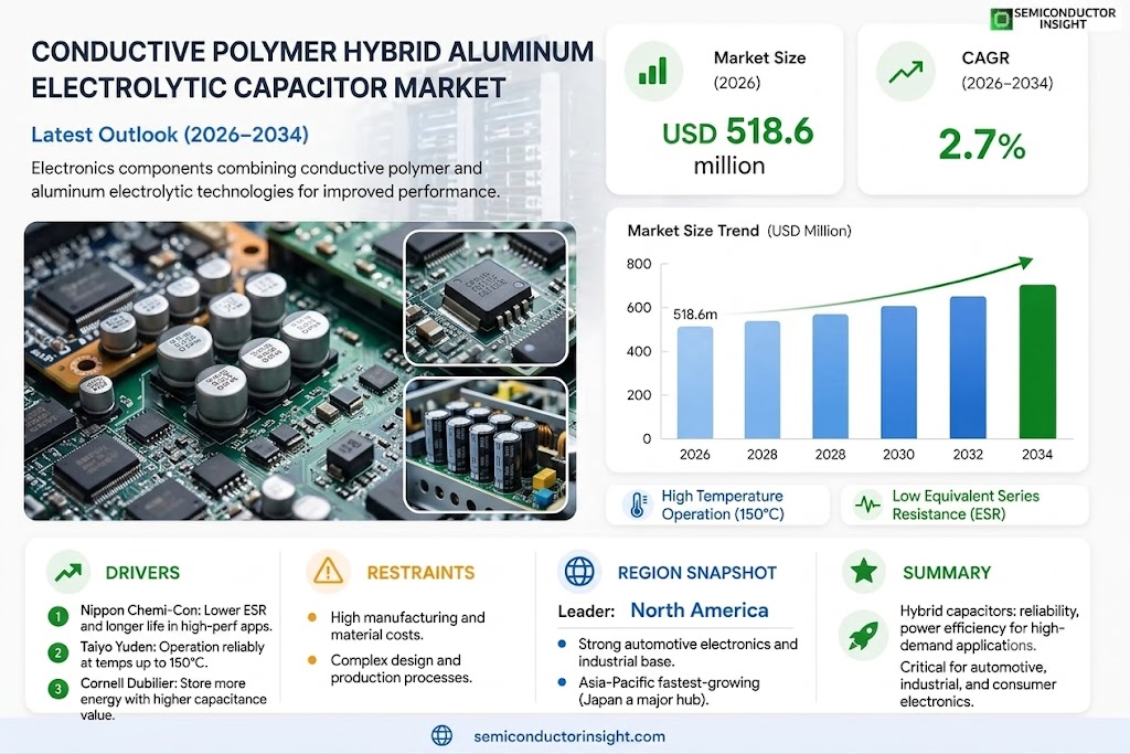 Conductive Polymer Hybrid Aluminum Electrolytic Capacitor Market Size, Trends and Growth 
