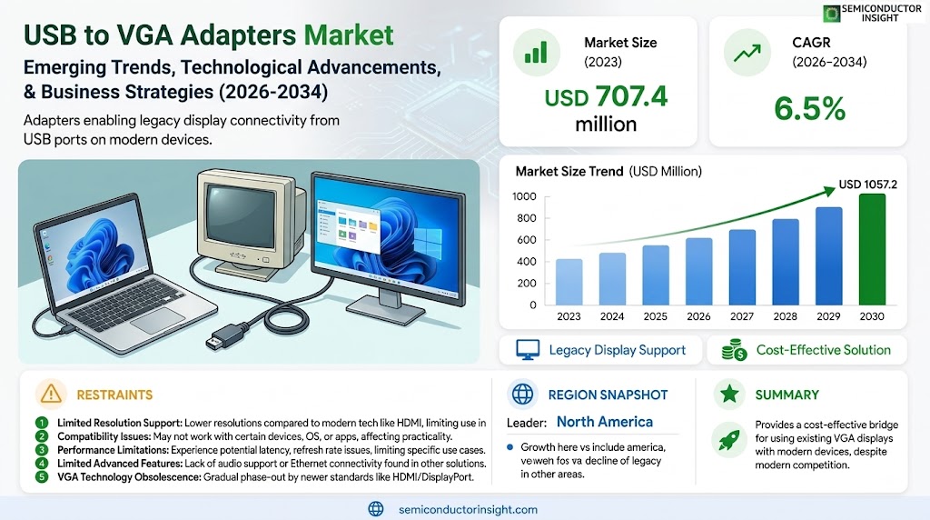 USB to VGA Adapters Market Growth, Share and Forecast 