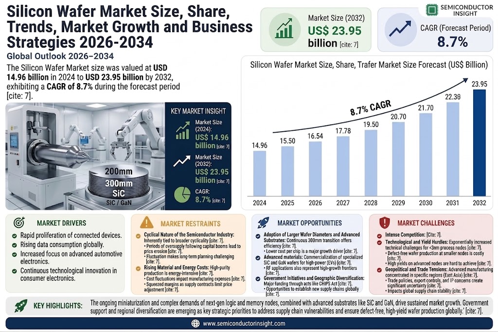 Silicon Wafer Market  Share and Size