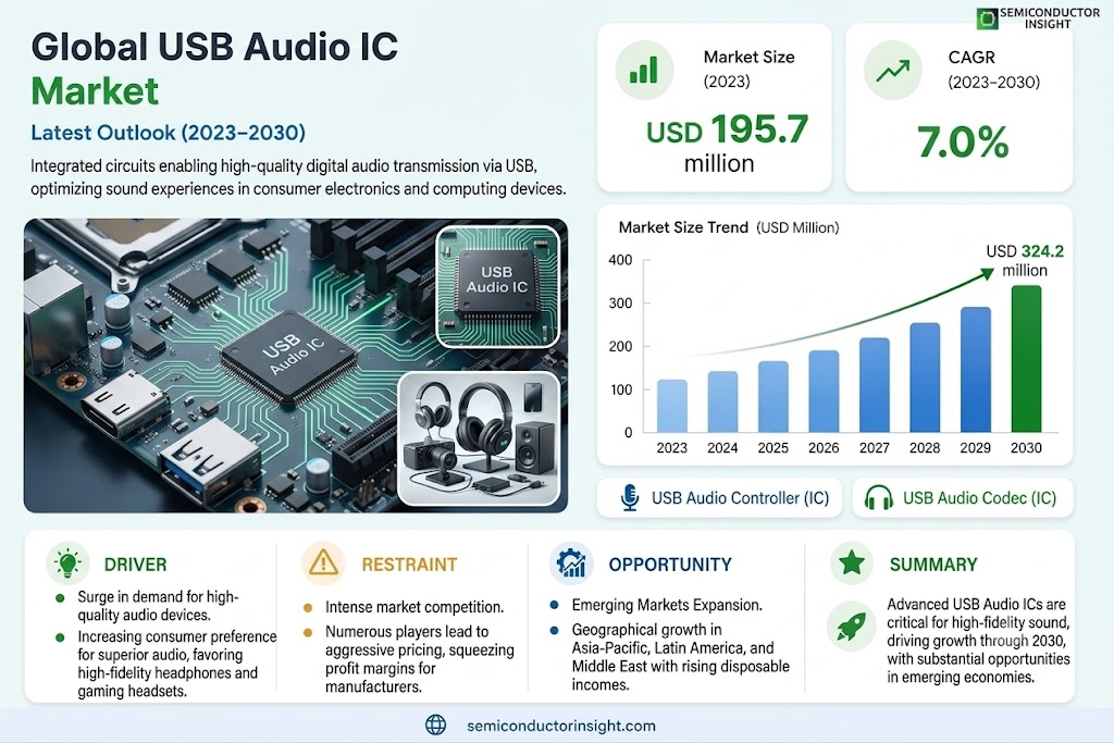 USB Audio IC Market  Growth, Share and Forecast 