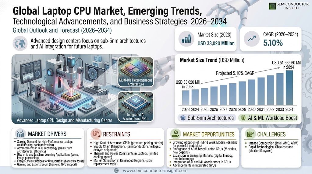 Global Laptop CPU Market Trends and Size