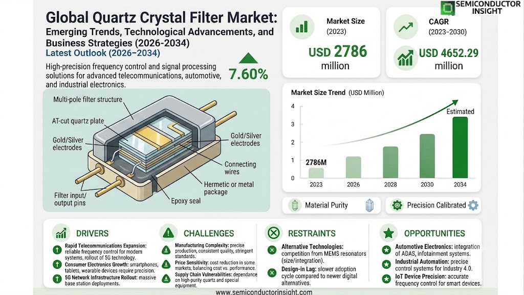 Global Quartz Crystal Filter Market
 Share and Size