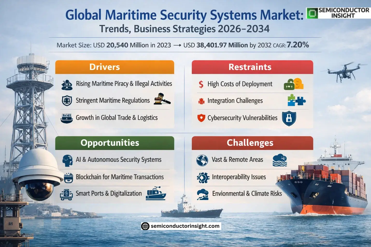 Global Maritime Security Systems Market Share