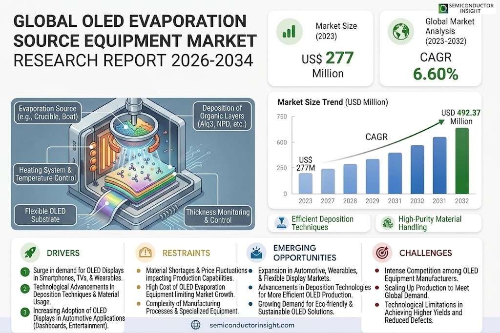 Global OLED Evaporation Source Equipment Market
 Share and Size