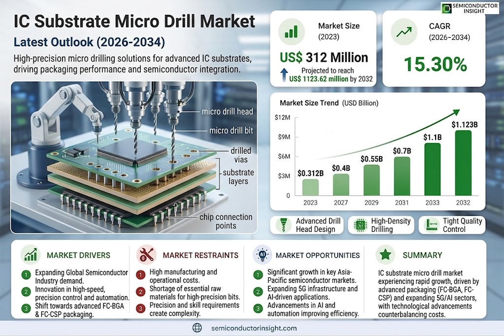 IC Substrate Micro Drill Market Share, Size and Trends 
