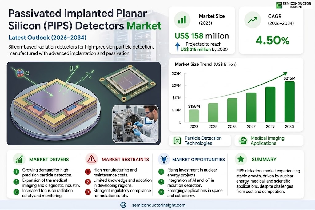 Passivated Implanted Planar Silicon (PIPS) Detectors Market Size, Trends and Growth 