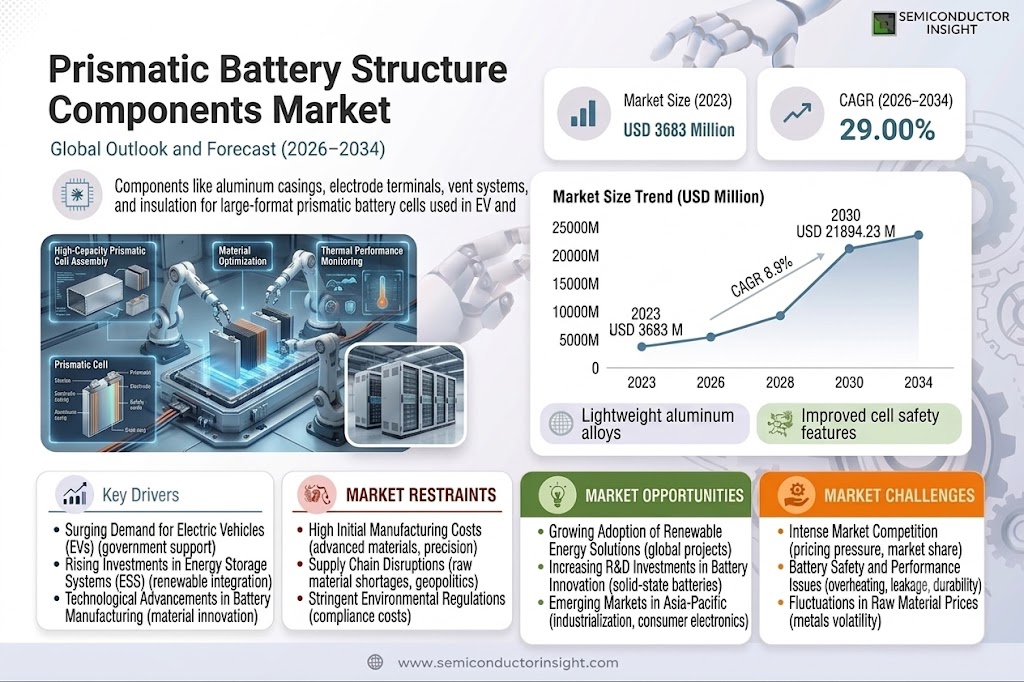 Prismatic Battery Structure Components Market
 Size and Share