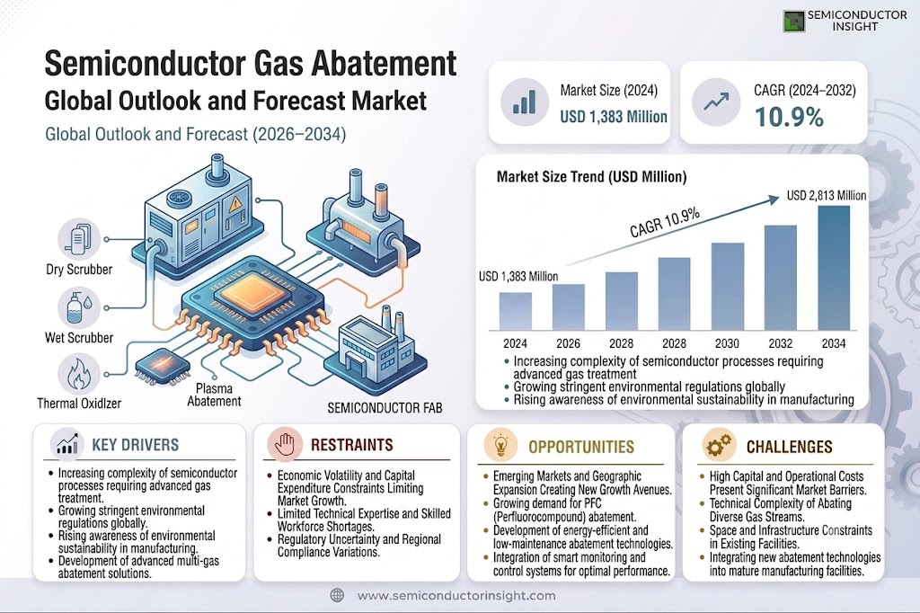 Semiconductor Gas Abatement Systems Market Share and Size