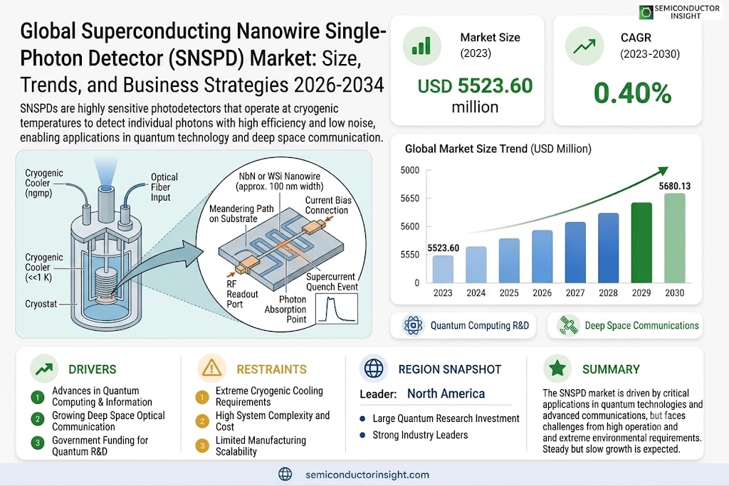 Superconducting Nanowire Single-Photon Detector Market Size and Share
