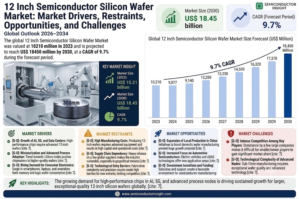 12 Inch Semiconductor Silicon Wafer Market Trends and Growth