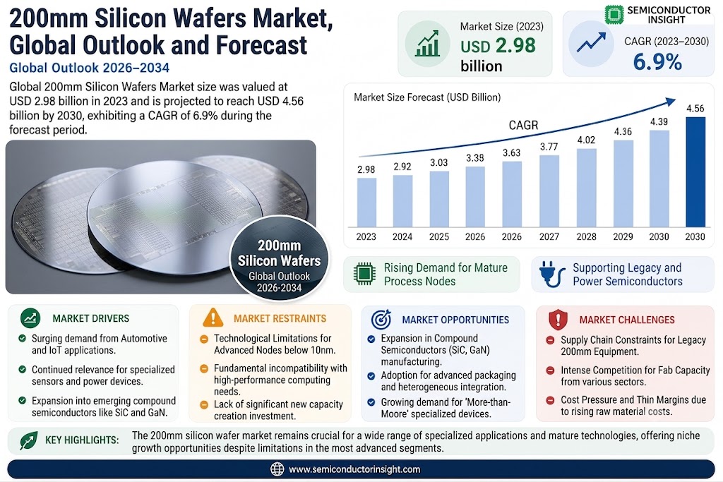 200mm Silicon Wafers Market Size