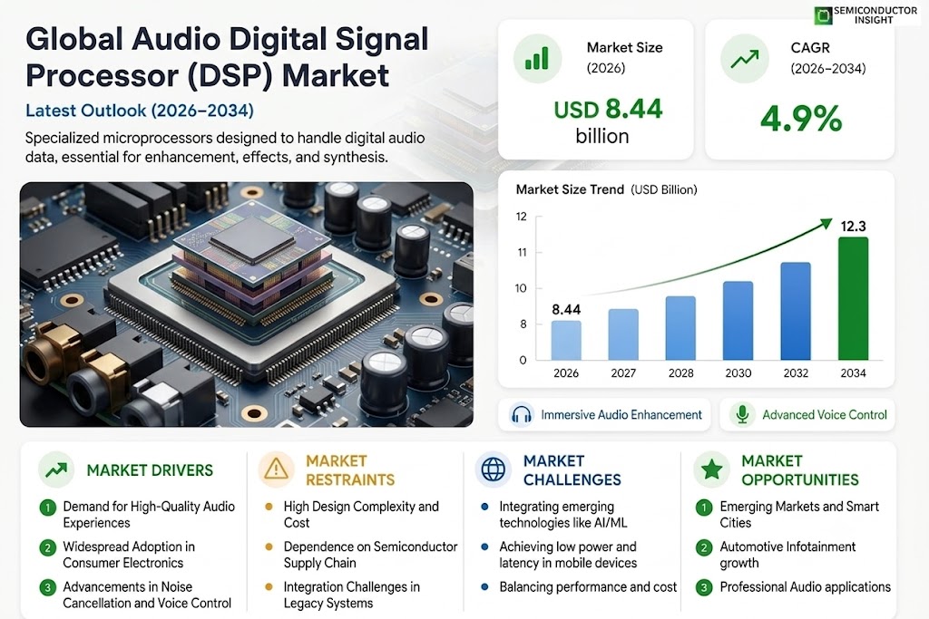 Audio Digital Signal Processor Market Growth, Share and Forecast 
