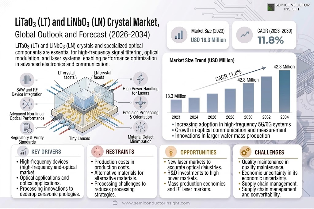 LiTaO3 (LT) and LiNbO3 (LN) Crystal Marke Trends and Size