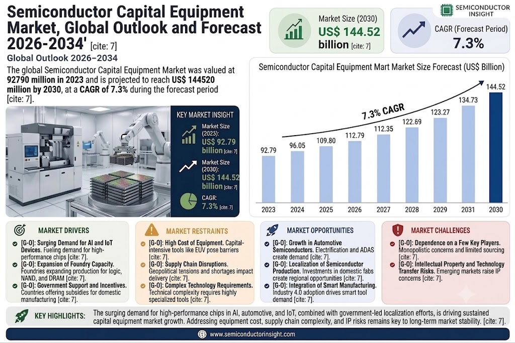 Semiconductor Capital Equipment Market Share and Size