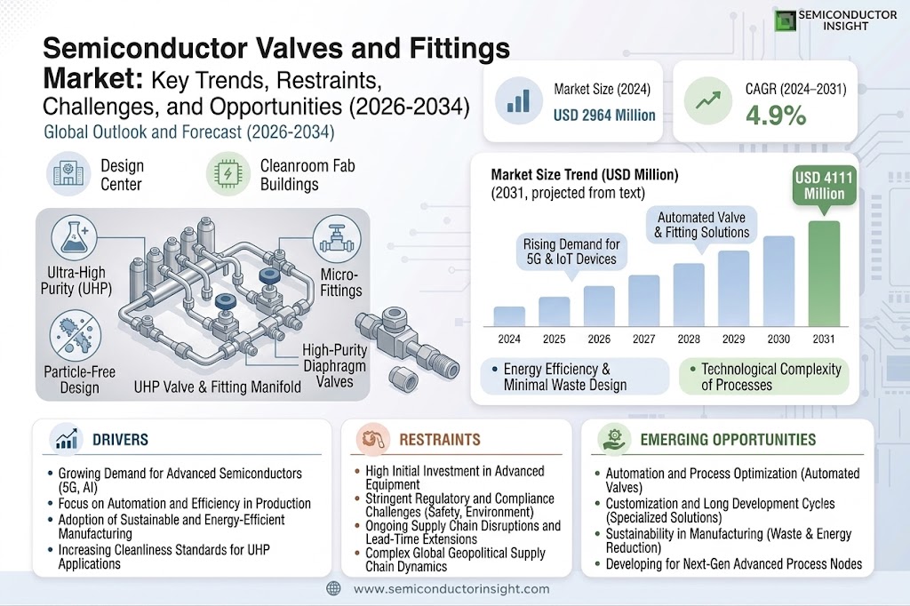 Semiconductor Valves and Fittings Market Share and Growth