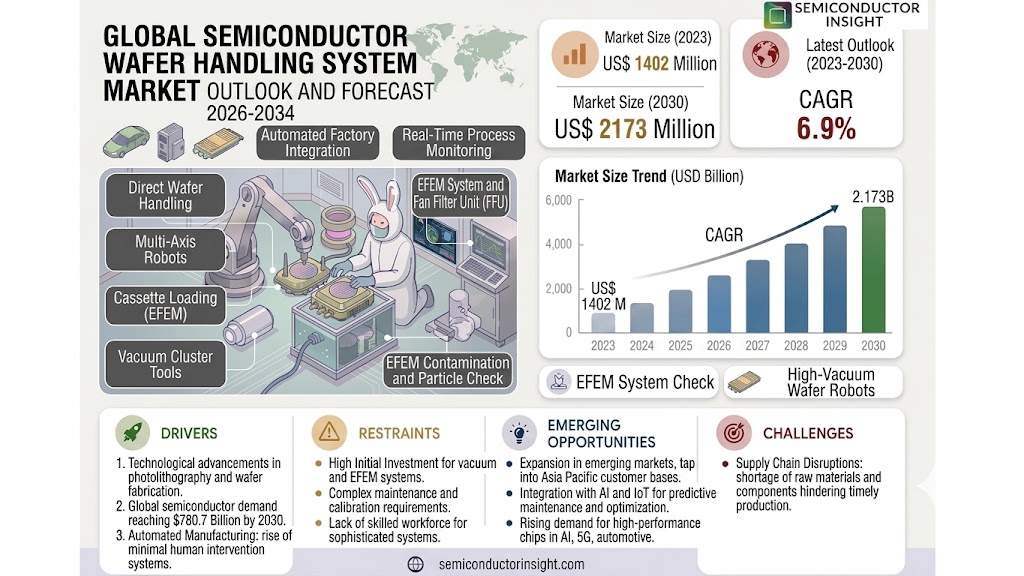 Semiconductor Wafer Handling System Market Share and Size
