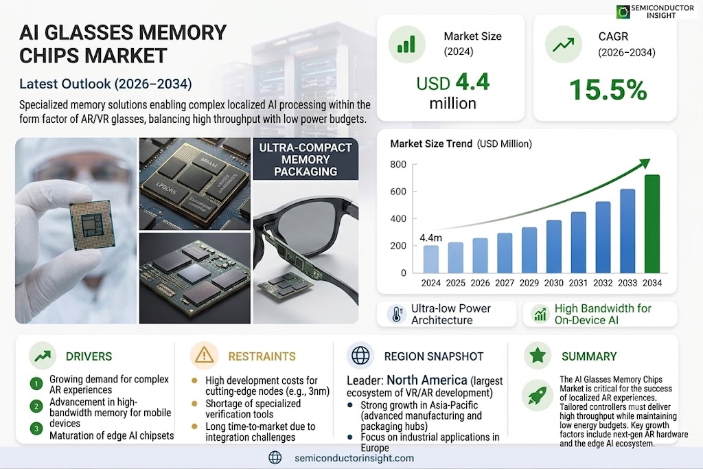 AI Glasses Memory Chips Market Growth, Share and Forecast 