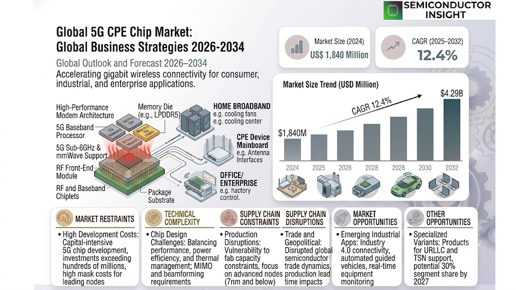 5G CPE Chip Market
 Trends and Size