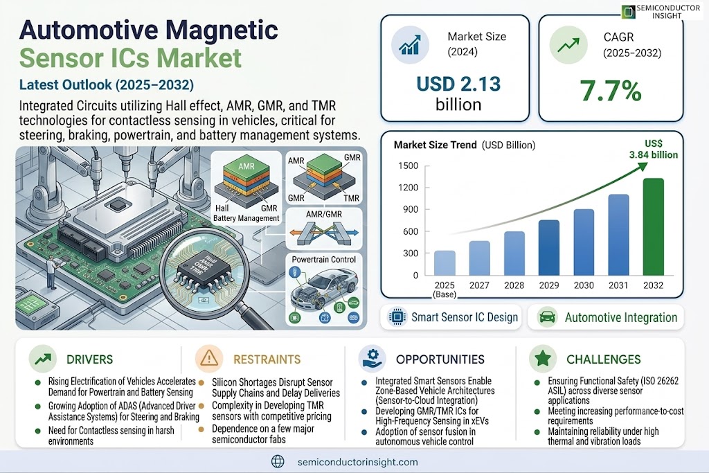 Automotive Magnetic Sensor ICs Market Growth, Share and Forecast 
