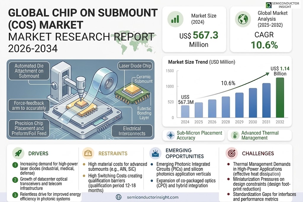 Global Chip on Submount (COS) Market
 Trends and Growth