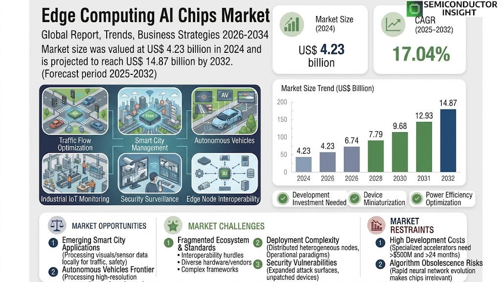 Global Edge Computing AI Chips Market
 Size, Trends and Growth