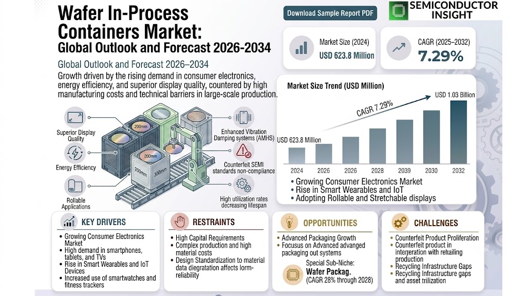 Global Wafer In-Process Containers Market 
 Size an Share
