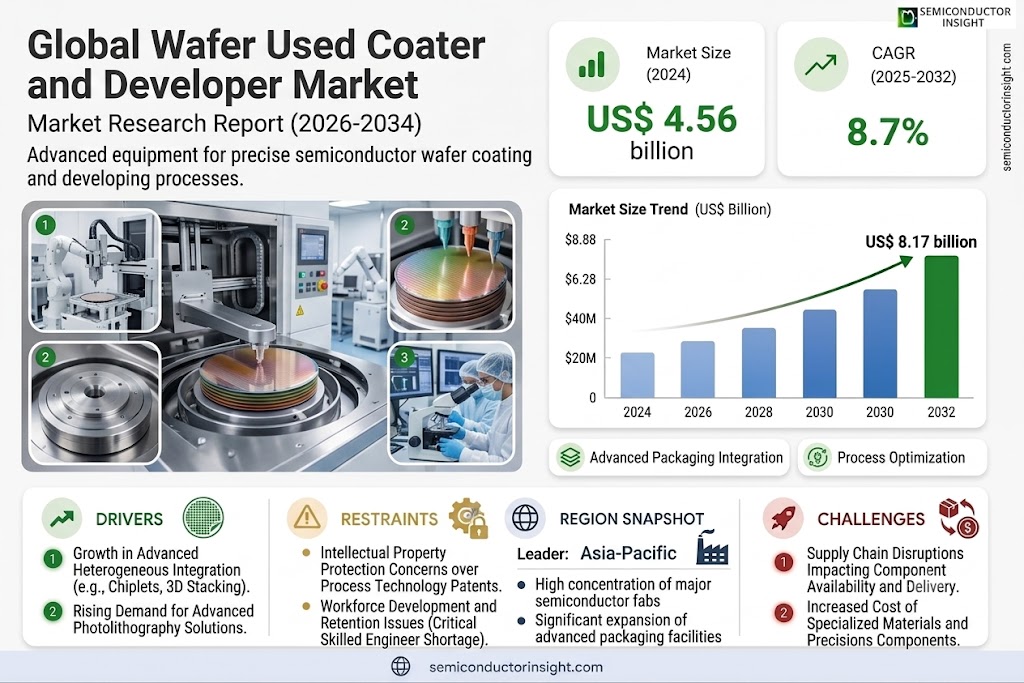 Global Wafer Used Coater and Developer Market  Share and Trends 
