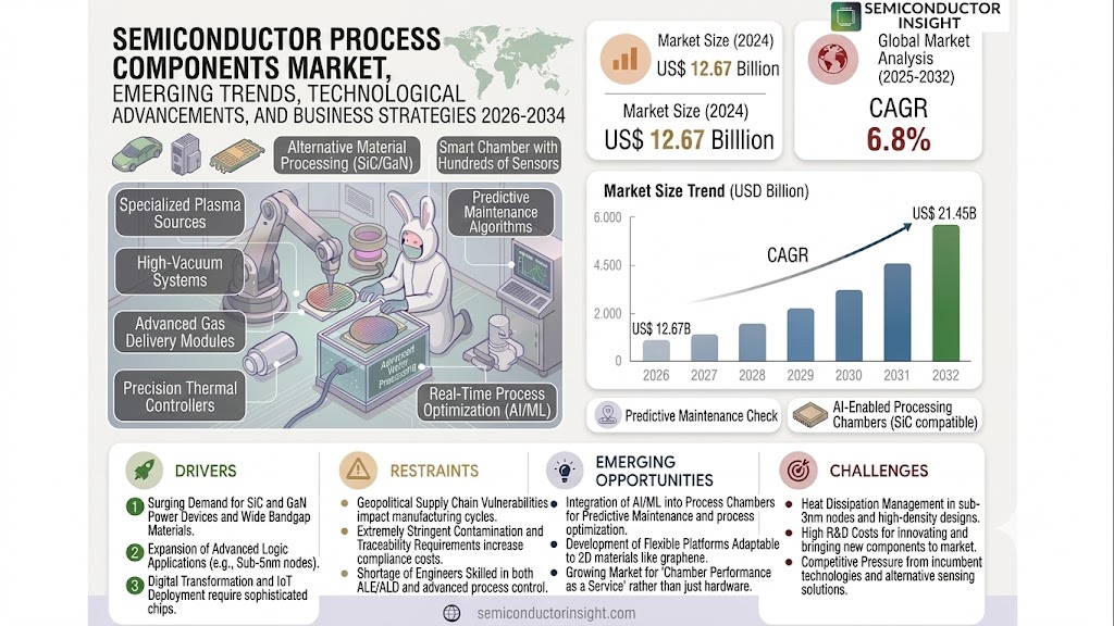 Semiconductor Process Components Market
 Share and Trends