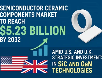 Semiconductor Ceramic Components Market to Reach $5.23 Billion by 2032 Amid U.S. and U.K. Strategic Investments in SiC and GaN Technologies