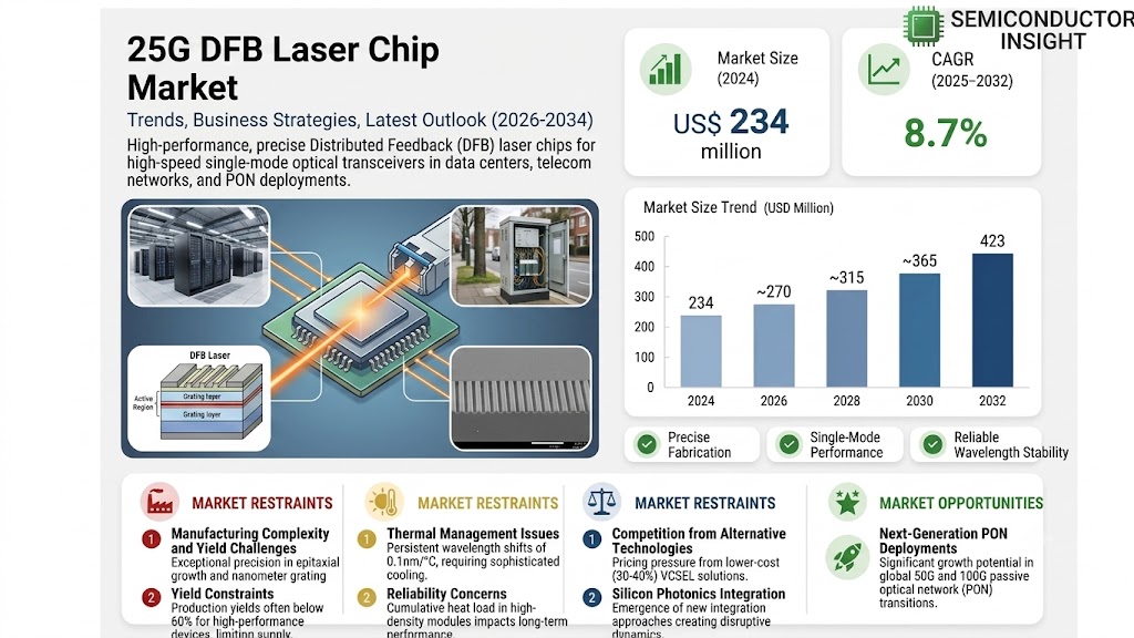 25G DFB Laser Chip Market Size and Growth 