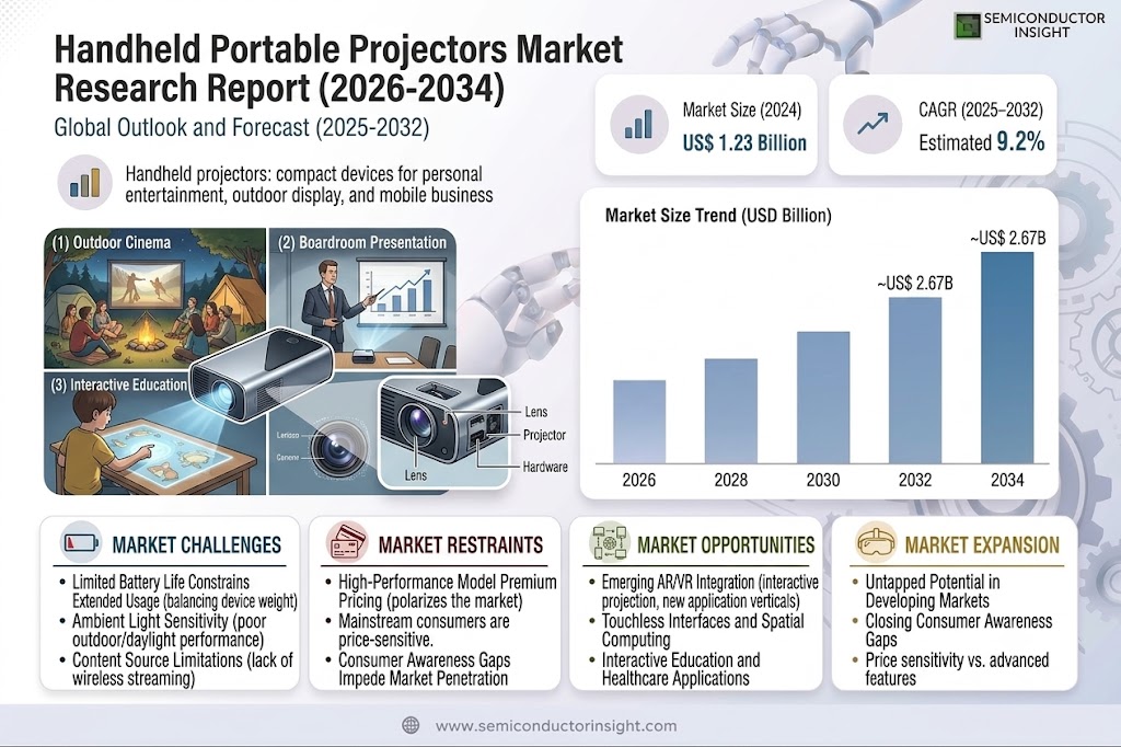 Global Handheld Portable Projectors Market
 Trends and Size