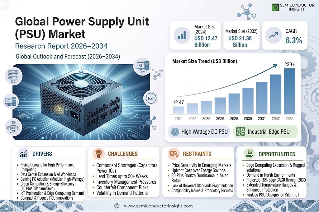 Global Power Supply Unit (PSU) Market 
 Share 