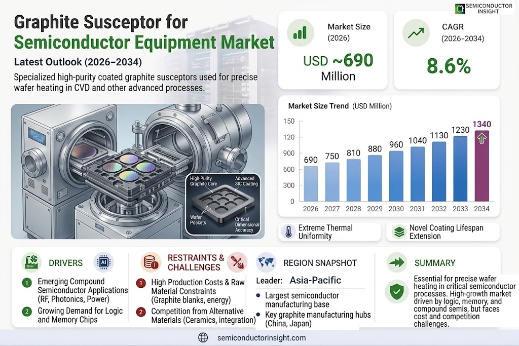 Graphite Susceptor for Semiconductor Equipement Market Growth, Share and Forecast 
