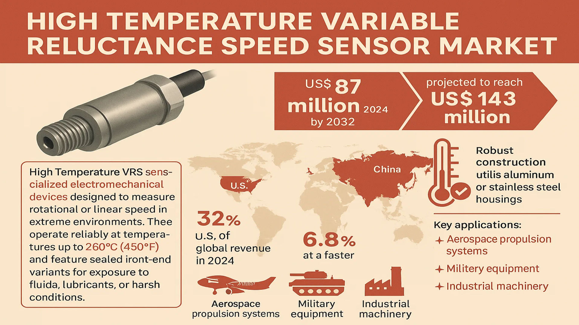 High Temperature Variable Reluctance Speed Sensor Market