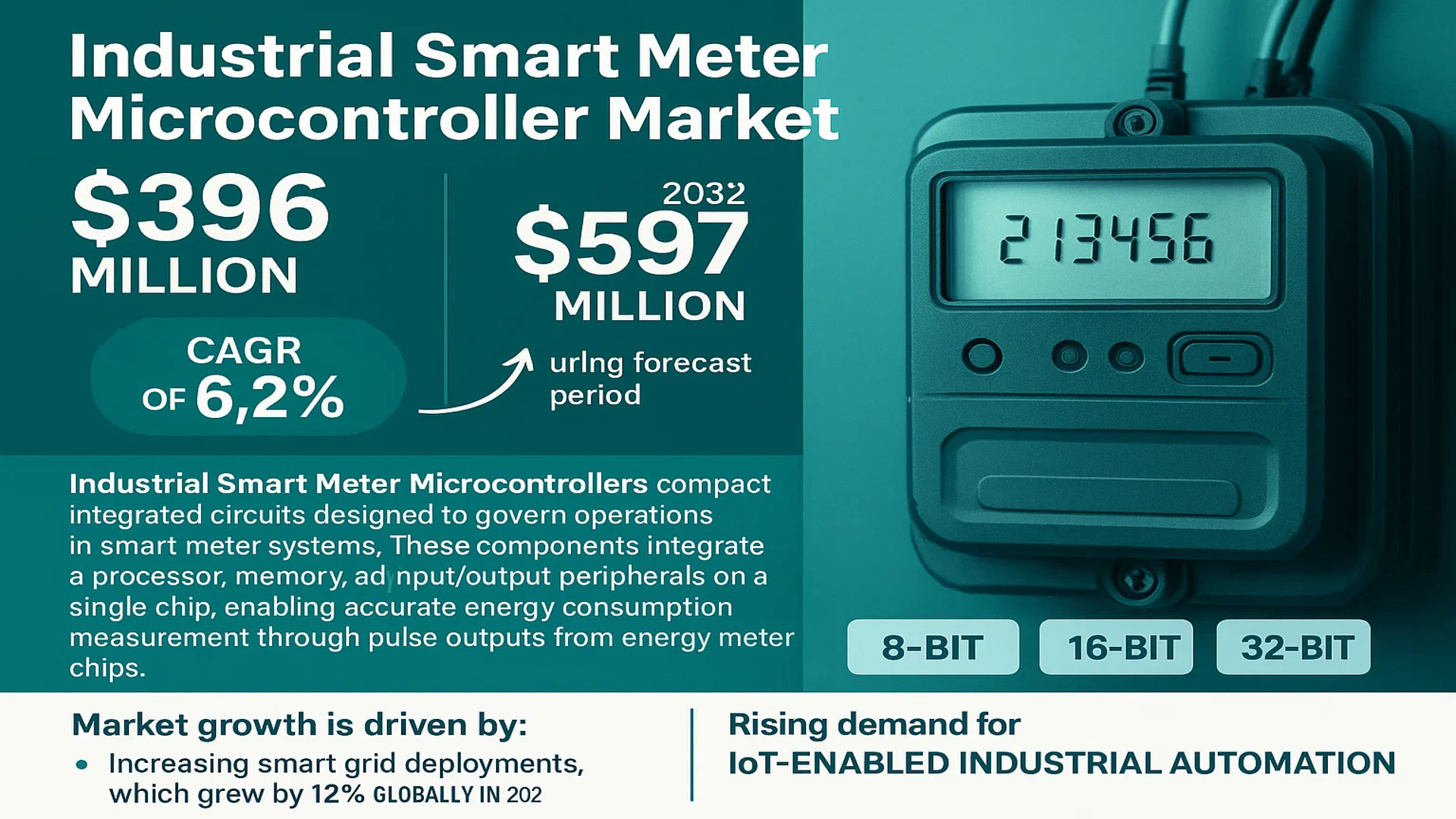 Industrial Smart Meter Microcontroller Market