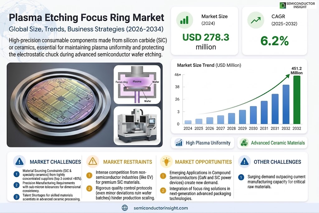 Plasma Etching Focus Ring Market Growth, Share and Forecast 
