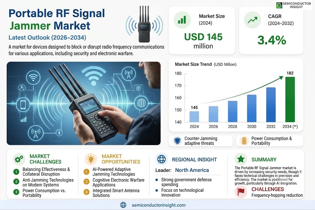 Portable RF Signal Jammer Market Share, Size and Trends 