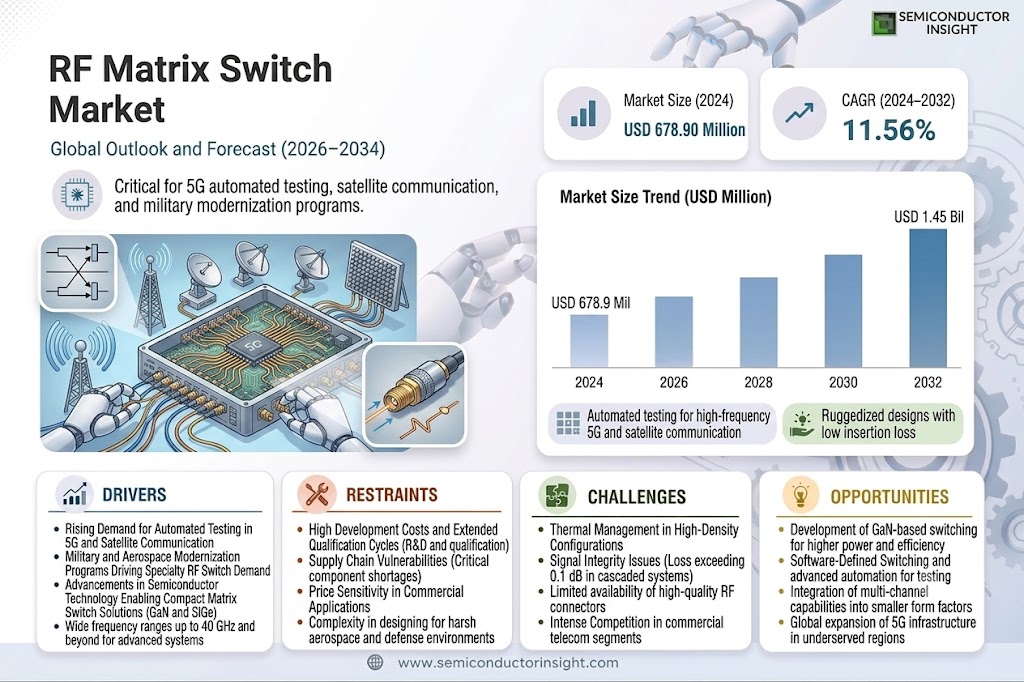 RF Matrix Switch Market
 Share, Size and Trends
