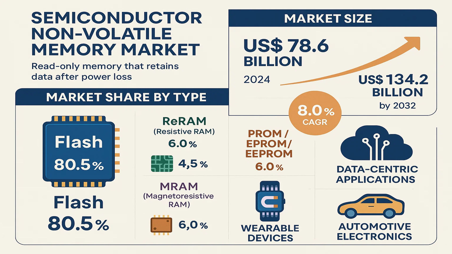 Semiconductor Non-Volatile Memory Market
