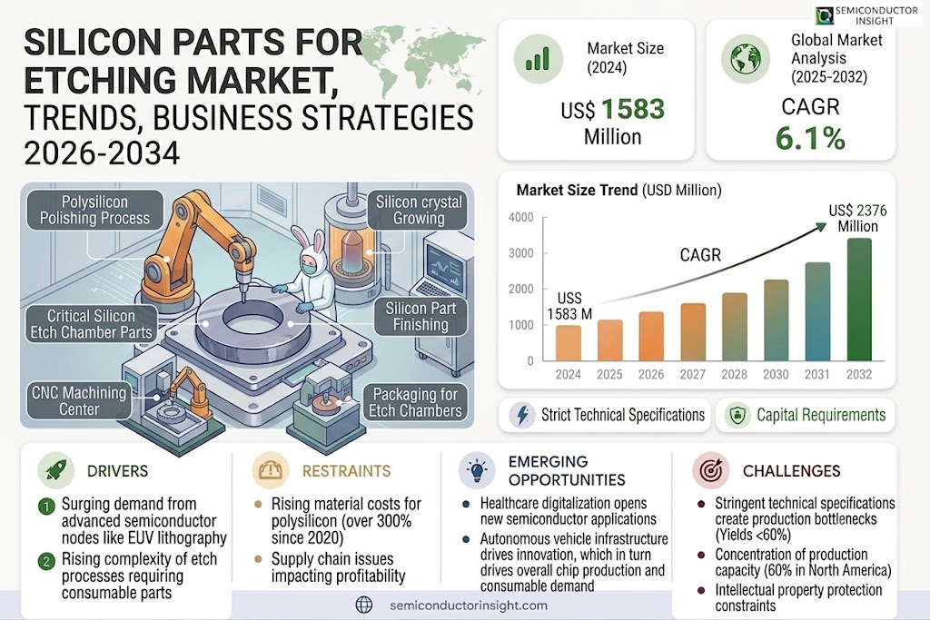 Silicon Parts for Etching Market
 Share and Size
