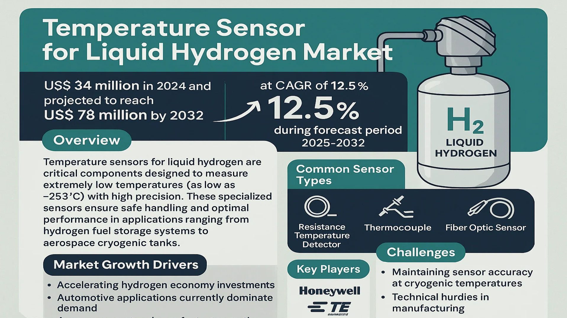 Temperature Sensor for Liquid Hydrogen Market