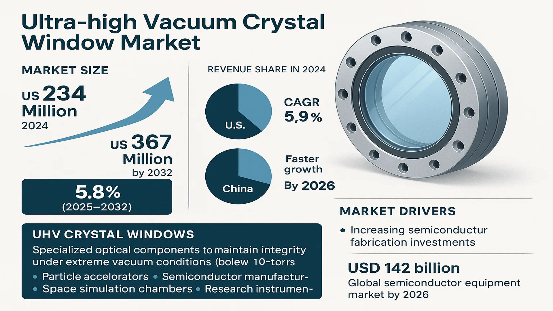 Ultra-high Vacuum Crystal Window Market