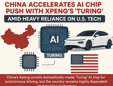 China Accelerates AI Chip Push with Xpeng’s ‘Turing’ Amid Heavy Reliance on U.S. Tech