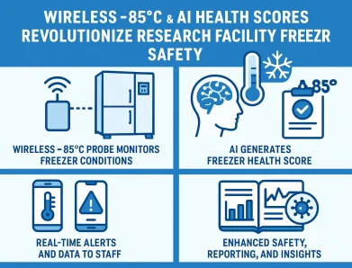 Wireless −85 °C Probes & AI Health Scores Revolutionize Research Facility Freezer Safety