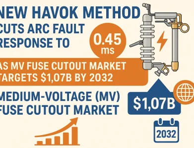 New HAVOK Method Cuts Arc Fault Response to 0.45 ms as MV Fuse Cutout Market Targets $1.07B by 2032