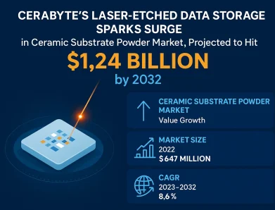 Cerabyte’s Laser-Etched Data Storage Sparks Surge in Ceramic Substrate Powder Market, Projected to Hit $1.24 Billion by 2032