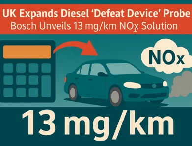 UK Expands Diesel ‘Defeat Device’ Probe as Bosch Unveils 13 mg/km NOₓ Solution