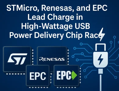STMicro, Renesas, and EPC Lead Charge in High-Wattage USB Power Delivery Chip Race